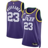 (MAKKANEN - 23) 23/24 Utah Jazz Purple Swingman Jersey - Classic Edition Mens