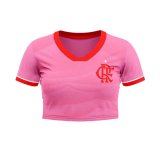 (Special Edition) 23/24 Flamengo Coral Cropped Soccer Jersey Womens