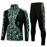 21/22 Manchester City Green Soccer Training Suit Jacket + Pants Mens