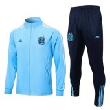 2022 Argentina Blue Soccer Training Suit Jacket + Pants Mens
