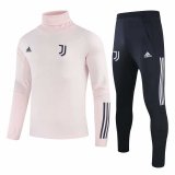 2020-21 Juventus Turtle Neck Pink Men Soccer Training Suit