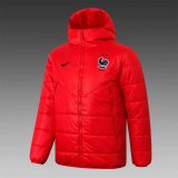2020-21 France Red Man Soccer Winter Jacket