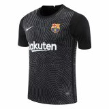 2020-21 Barcelona Goalkeeper Black Man Soccer Jersey