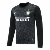 2020-21 Inter Milan Goalkeeper Black Long Sleeve Man Soccer Jersey