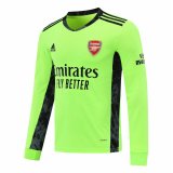 2020-21 Arsenal Goalkeeper Green Long Sleeve Man Soccer Jersey
