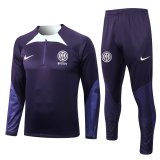 22/23 Inter Milan Purple Soccer Training Suit Mens