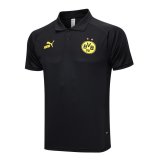 23/24 Borussia Dortmund Black Soccer Polo Jersey Mens