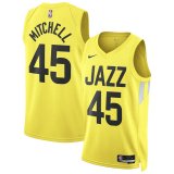 Utah Jazz 2022/2023 Yellow Icon Edition Swingman Jersey Man (MITCHELL #45)