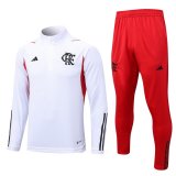 23/24 Flamengo White Soccer Training Suit Mens