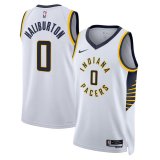 (SIAKAM - 43) 2024 Indiana Pacers White Swingman Jersey - Association Edition Mens
