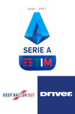 20/21 Italian Serie A Badge & Keep Racism Out Badge & Driver Sponsor Badge