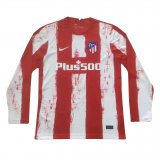 21/22 Atletico Madrid Home LS Man Soccer Jersey