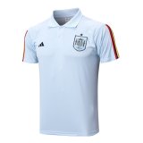 2023 Spain Off Blue Soccer Polo Jersey Mens