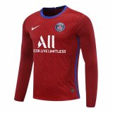 2020-21 PSG Goalkeeper Red Long Sleeve Man Soccer Jersey