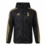 21/22 Juventus Black All Weather Windrunner Soccer Jacket Man