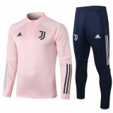 2020-21 Juventus Pink Man Soccer Tracksuit - Half Zip