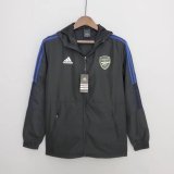 22/23 Arsenal Black Soccer Windrunner Jacket Mens