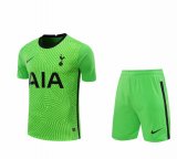 20/21 Tottenham Hotspur Goalkeeper Green Man Soccer Jersey + Shorts Set
