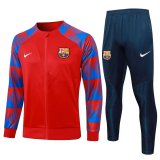 23/24 Barcelona Red Soccer Training Suit Jacket + Pants Mens