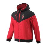 23/24 AC Milan Red All Weather Windrunner Soccer Jacket Mens