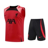 22/23 Liverpool Red Soccer Training Suit Singlet + Short Mens