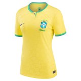 2022 Brazil Home Soccer Jersey Womens