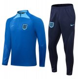 2022 England Blue Soccer Training Suit Mens