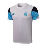 21/22 Olympique Marseille White Soccer Training Jersey Mens