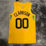 Utah Jazz 2022/2023 Yellow Icon Edition Swingman Jersey Man (CLARKSON #00)