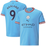 (Haaland #9) 22/23 Manchester City Home Soccer Jersey Mens