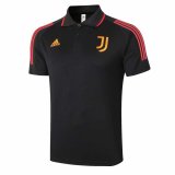 2020-21 Juventus Black Man Soccer Polo Jersey