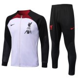 22-23 Liverpool Violet Soccer Training Suit Jacket + Pants Mens