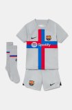 22-23 Barcelona Third Soccer Jersey + Shorts + Socks Kids