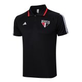 23/24 Sao Paulo FC Black Soccer Polo Jersey Mens