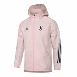20/21 Juventus Pink All Weather Windrunner Soccer Jacket Man