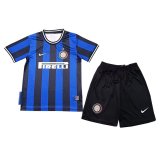 2009/2010 Inter Milan Retro Home Soccer Jersey + Shorts Kids