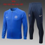 22/23 PSG Blue Soccer Training Suit Jacket + Pants Kids