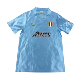 90/91 Napoli Home Blue Retro Man Soccer Jersey