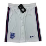 2021 England Home White Soccer Shorts Mens