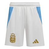 2024 Argentina Home White Soccer Short Mens