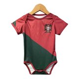 2022 Portugal Home Soccer Jersey Baby Infants
