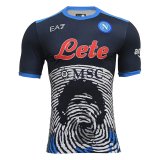 21/22 Napoli Maradona Limited Edition Blue Soccer Jersey Mens