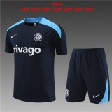 24/25 Chelsea Royal Soccer Training Suit Jersey + Short Kids