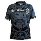1998 Mexico Away Retro Black Man Soccer Jersey