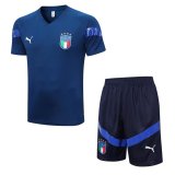 22/23 Italy Royal Soccer Jersey + Shorts Mens