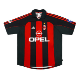 (Retro) 2000/2002 AC Milan Home Soccer Jersey Mens