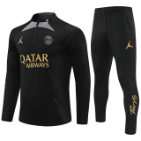 23/24 PSG x Jordan Black Soccer Training Suit Mens