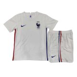 2020 France Away White Youth Soccer Jersey+Short