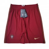 2021 Portugal Home Red Soccer Shorts Mens