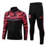 22/23 AC Milan Black Soccer Training Suit Jacket + Pants Mens